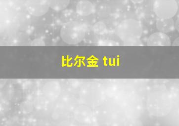 比尔金 tui